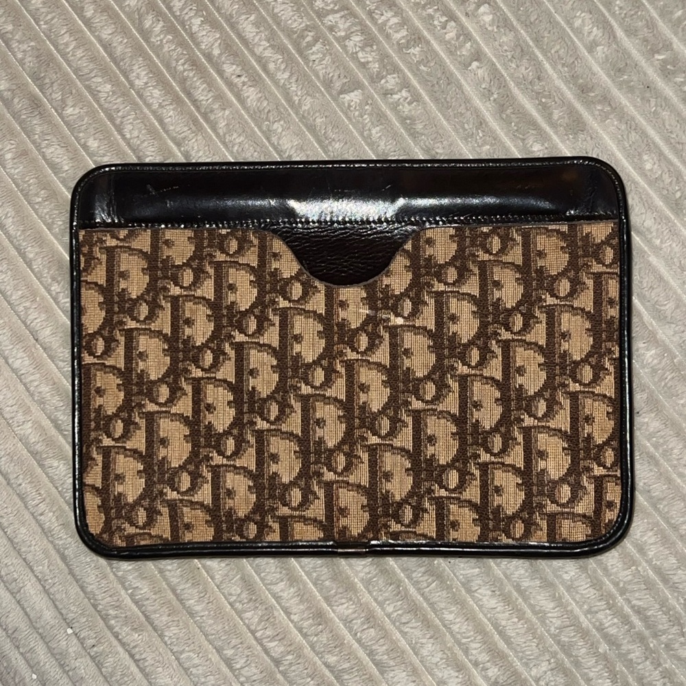 Dior Signature Brown and Black Pouch